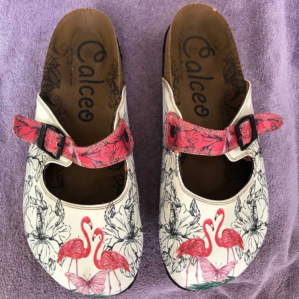 Calceo Flamingo slip on shoes